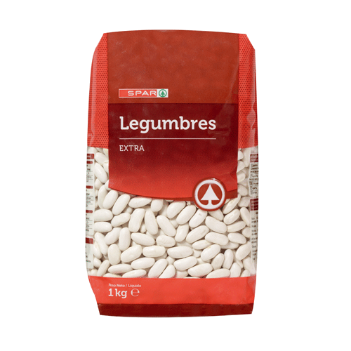 ALUBIAS BLANCAS LARGAS SPAR 1 KG.