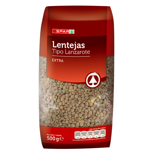 LENTEJAS TIPO LANZAROTE SPAR 500 GRS.