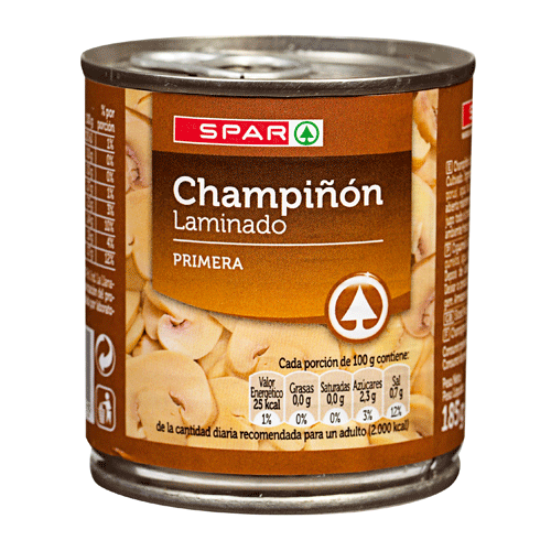CHAMPIÑÓN LAMINADO SPAR 185 GRS. P.N.