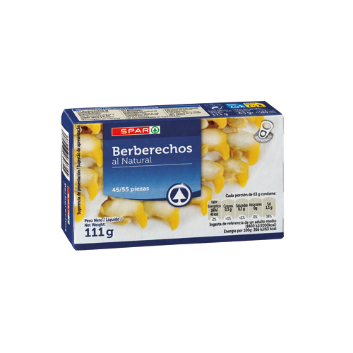 BERBERECHOS AL NATURAL SPAR 45/55 OL-120 F.A.