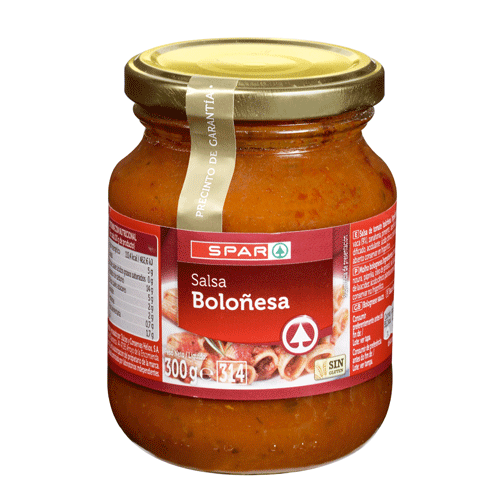 SALSA BOLOÑESA SPAR FRASCO 300 GRS.