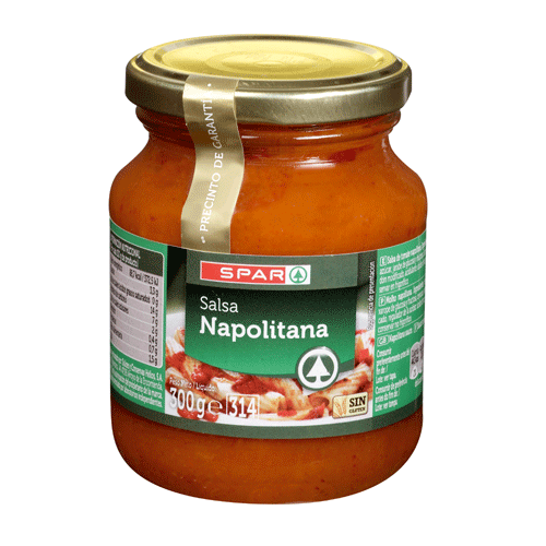 SALSA NAPOLITANA SPAR FRASCO 300 GRS.