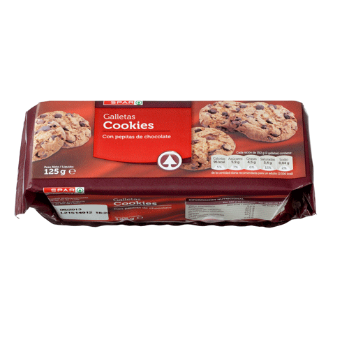 GALLETAS COOKIES SPAR 125 GRS.
