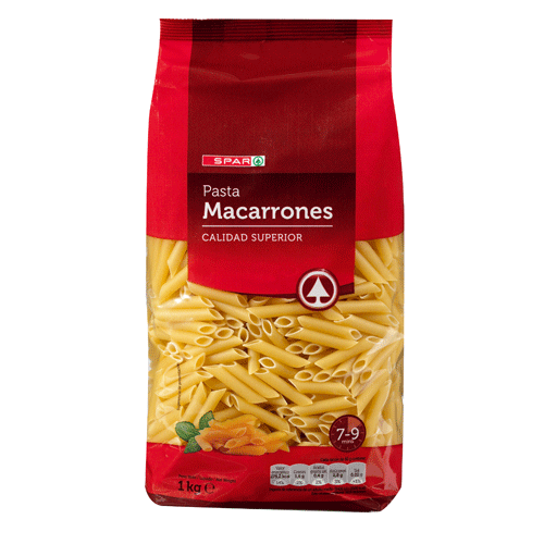 MACARRONES SPAR 1 KG.