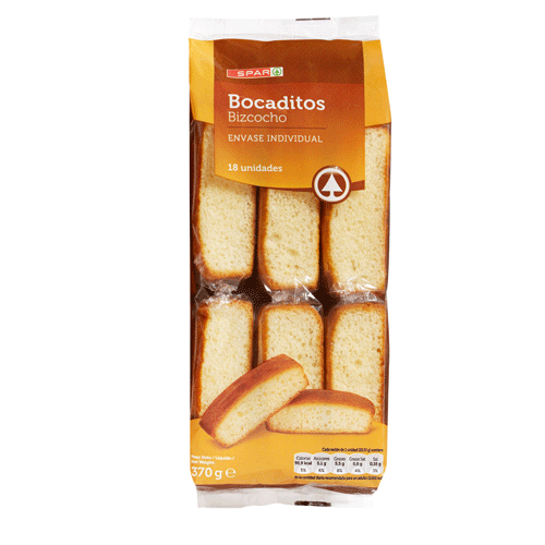 BOCADITOS SPAR ENVASE INDIVIDUAL 18 UND. 370 GRS.