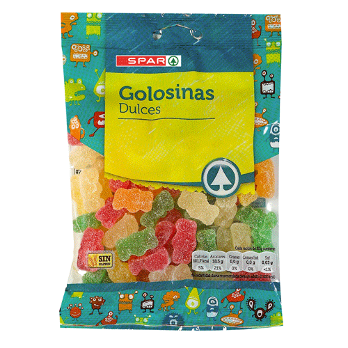 GOLOSINAS OSITOS AZÚCAR SPAR 150 GRS.