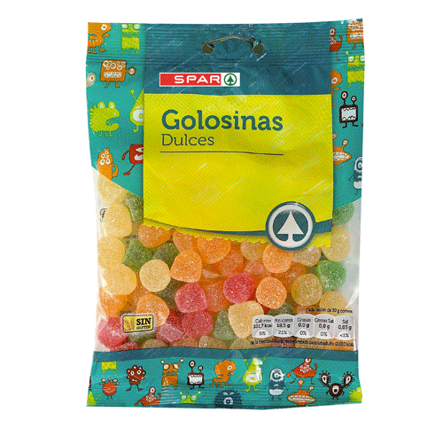 GOLOSINAS GOMITAS SURTIDAS AZÚCAR SPAR 150 GRS.