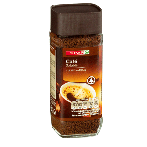 CAFÉ SOLUBLE TUESTE NATURAL SPAR 50 GRS.