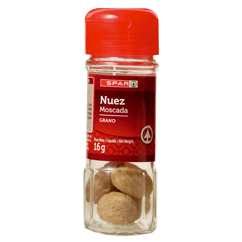 NUEZ MOSCADA EN GRANO SPAR 16 GRS.