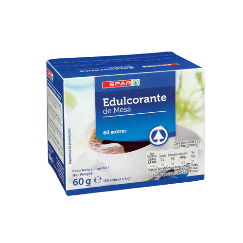 EDULCORANTE SPAR CAJA 60 SOBRES