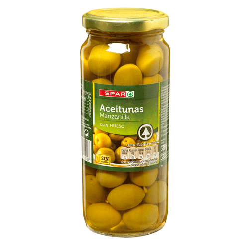 ACEITUNAS MANZANILLA CON HUESO SPAR