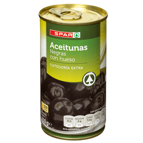ACEITUNAS CACERE&Ntilde;A NEGRAS SPAR