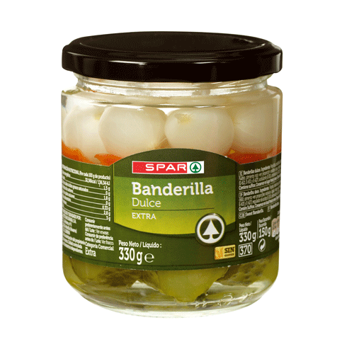 BANDERILLAS DULCES SPAR 370 ML.