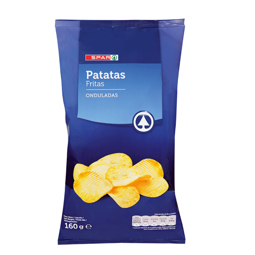 PATATAS FRITAS ONDULADAS SPAR 160 GRS.