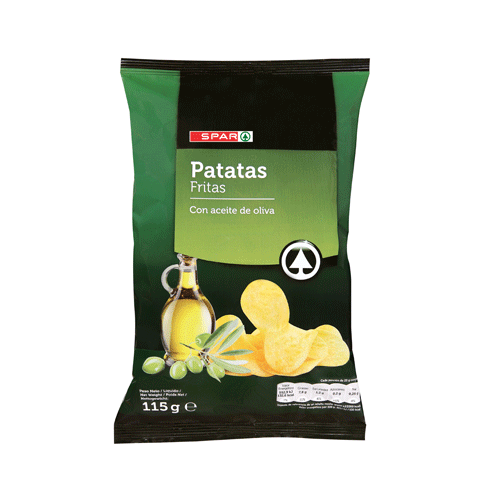 PATATAS FRITAS CON ACEITE DE OLIVA SPAR 115 GRS.