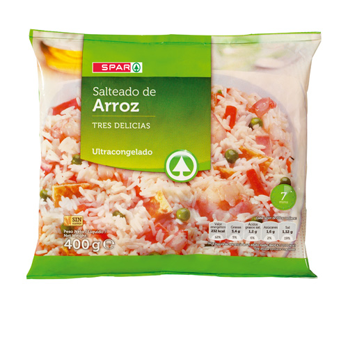 SALTEADO DE ARROZ TRES DELICIAS SPAR 400 GRS.