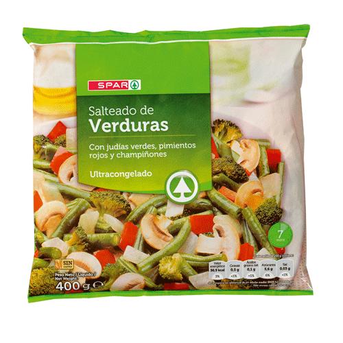 SALTEADO DE VERDURAS SPAR 400 GRS.