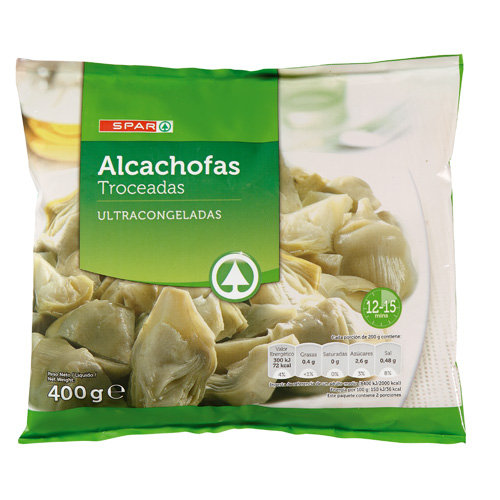 ALCACHOFAS TROCEADAS SPAR 400 GRS.