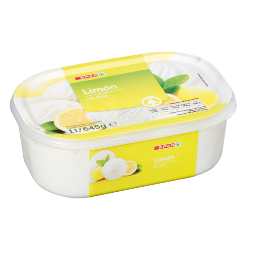HELADO SORBETE DE LIMÓN SPAR TARRINA 645 GRS. / 1 L.