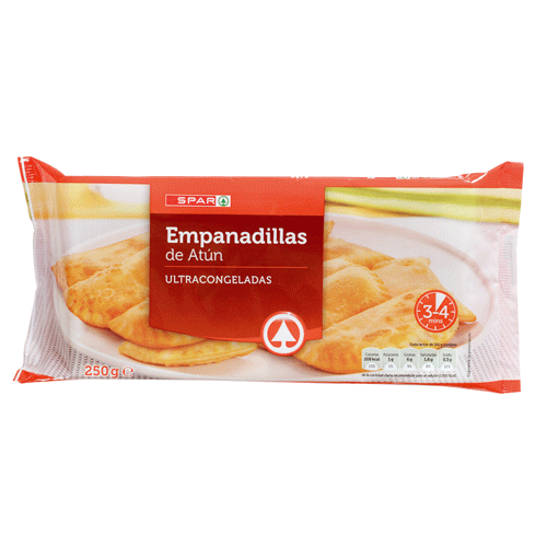 EMPANADILLAS DE ATÚN SPAR 8 UND. 250 GRS.