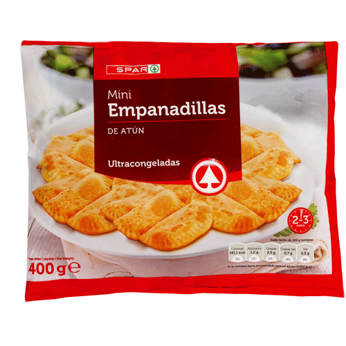 MINI EMPANADILLAS DE ATÚN SPAR 400 GRS.