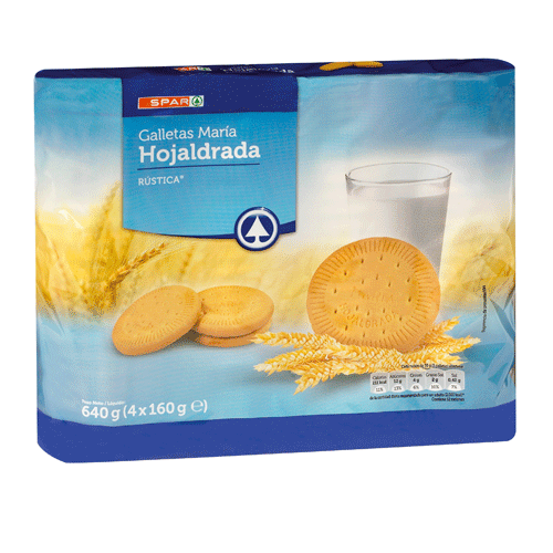 GALLETAS MARÍA HOJALDRADA SPAR 640 GRS. PACK-4