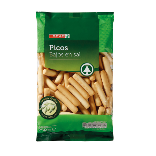 PICOS BAJOS EN SAL 250 GRS.