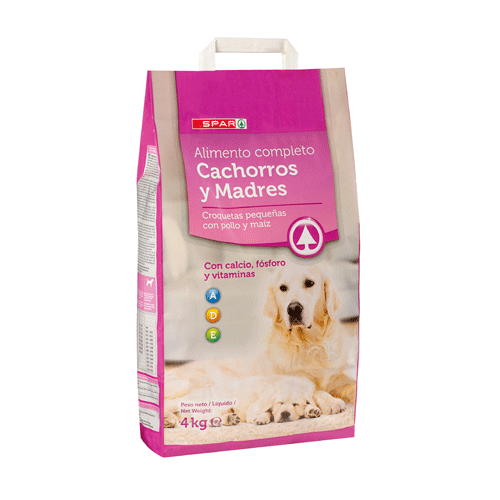 ALIMENTO PERROS CACHORROS Y MADRES SPAR 4 KG.
