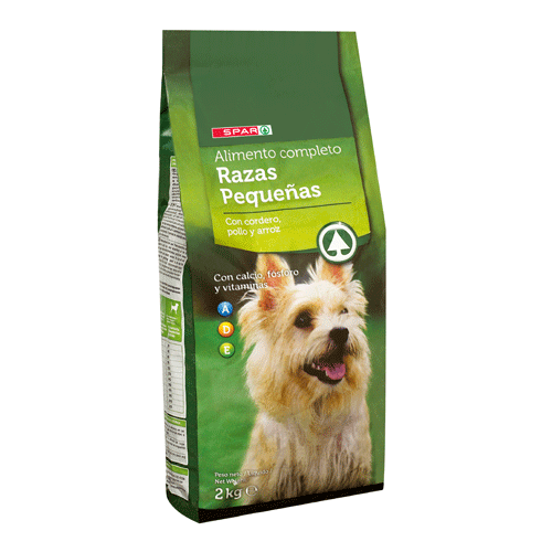 ALIMENTO PERROS RAZAS PEQUEÑAS SPAR 2 KG.