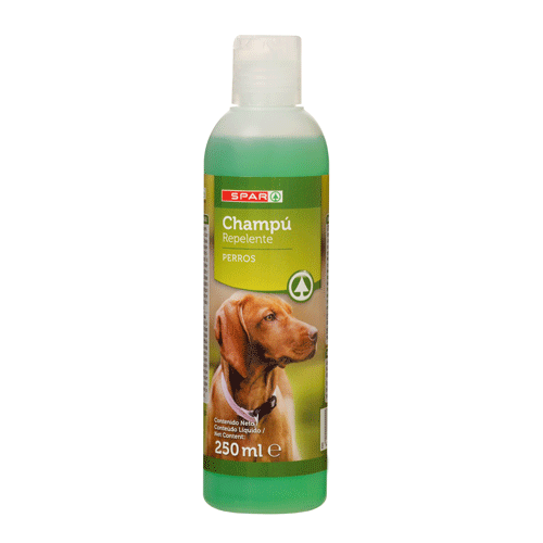 CHAMPÚ NATURAL REPELENTE PARA PERROS SPAR 250 ML.