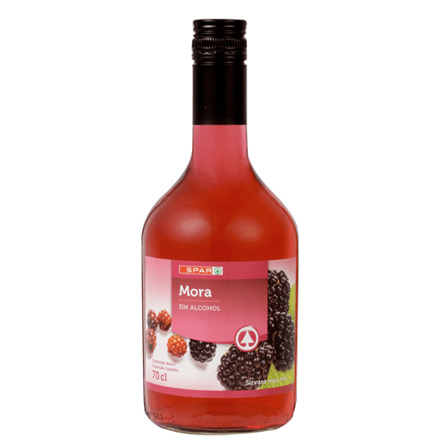 LICOR SIN ALCOHOL MORA SPAR 70 CL.