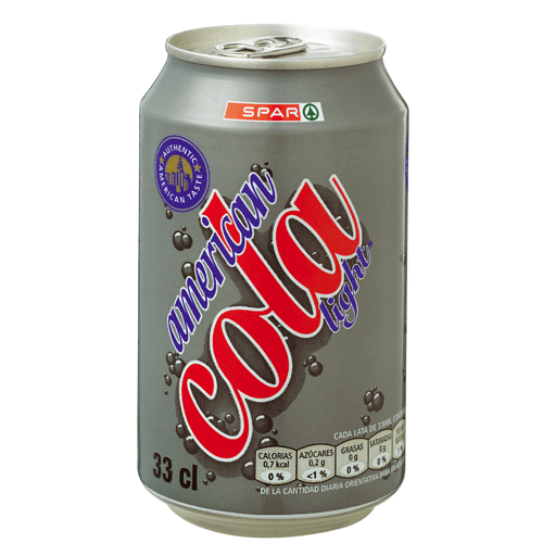AMERICAN COLA LIGHT SPAR LATA 33 CL.