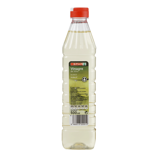 VINAGRE DE VINO BLANCO SPAR PET 500 ML.