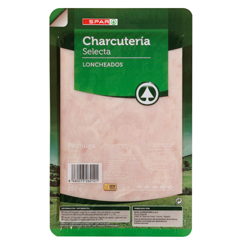 PECHUGA COCIDA DE PAVO SPAR 150 GRS.