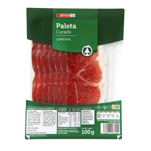 PALETA CURADA SPAR 100 GRS.