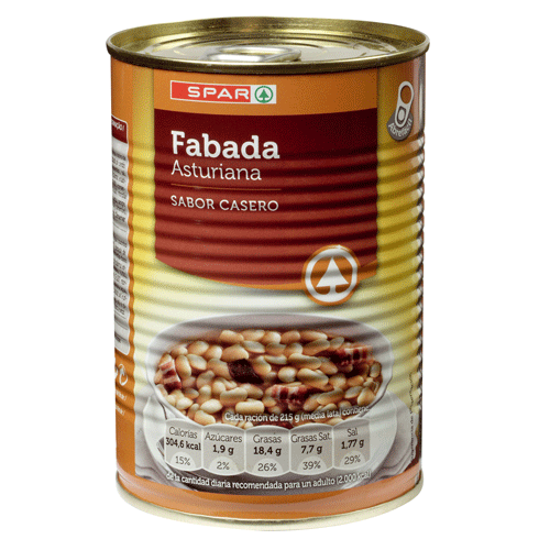 FABADA ASTURIANA SPAR 1 RACIÓN 430 GRS. F.A.