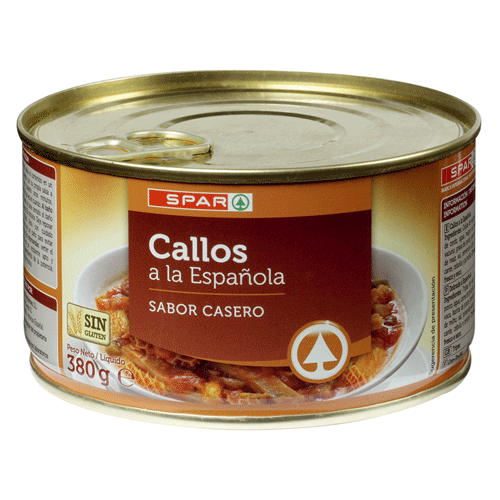 CALLOS A LA ESPAÑOLA SPAR 1 RACIÓN 380 GRS. F.A.