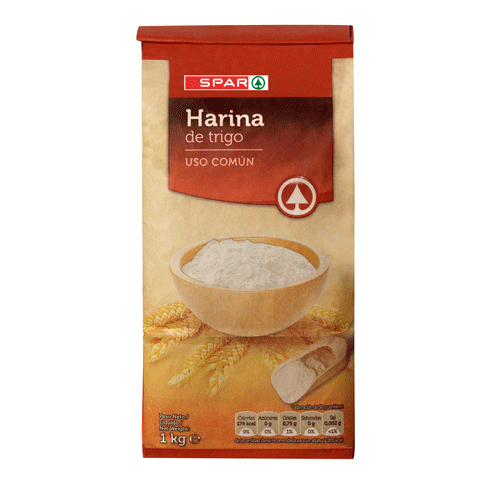 HARINA DE TRIGO SPAR USO COM&Uacute;N 1 KG.