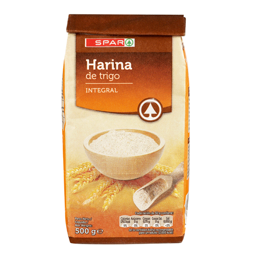 HARINA DE TRIGO SPAR INTEGRAL 500 GRS.