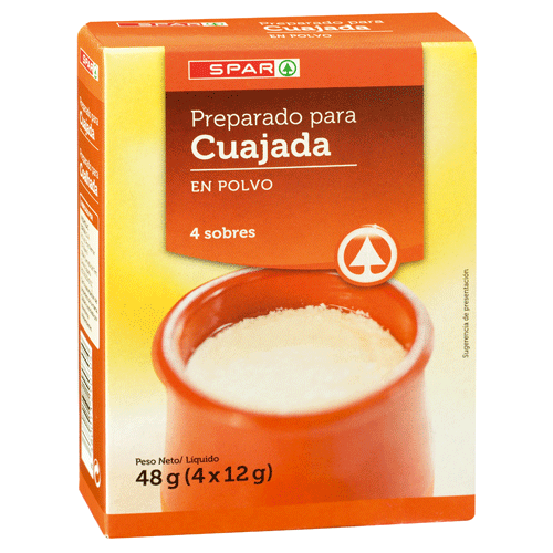 PREPARADO PARA CUAJADA EN POLVO SPAR ESTUCHE 4 SOBRES 48 GRS.