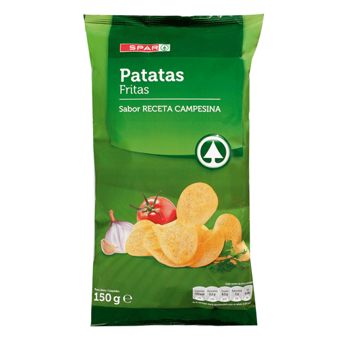 PATATAS FRITAS RECETA CAMPESINA SPAR 150 GRS.