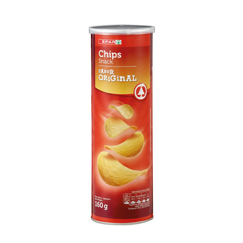 PATATAS TUBO SABOR ORIGINAL SPAR 160 GRS.