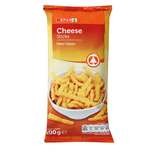 CHEESE STICKS SABOR QUESO SPAR 100 GRS.