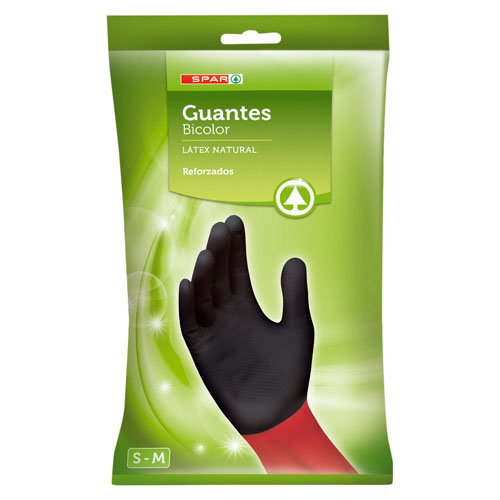 GUANTES BICOLOR SPAR TALLA PEQUEÑA/MEDIANA