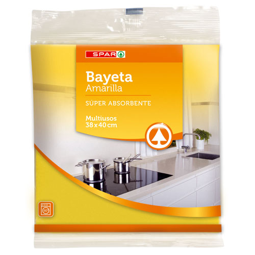 BAYETA ESPECIAL AMARILLA SPAR 38X40 CM.