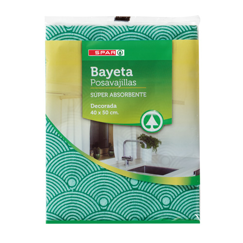 BAYETA POSAVAJILLAS DECORADA SPAR 40X50 CM.