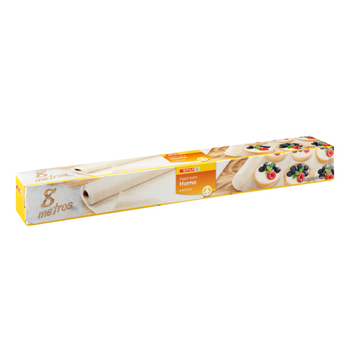 PAPEL VEGETAL PARA HORNO GOFRADO ROLLO 8 METROS X 38 CM.