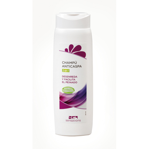 CHAMPÚ ANTICASPA 2 EN 1 SENSATIONS 400 ML.