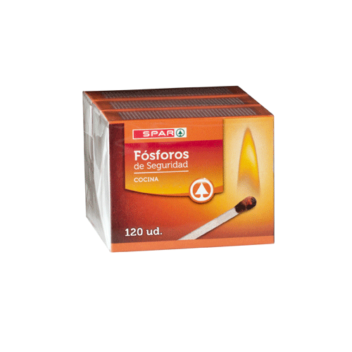 FÓSFOROS DE COCINA SPAR 120 UND. PACK-3