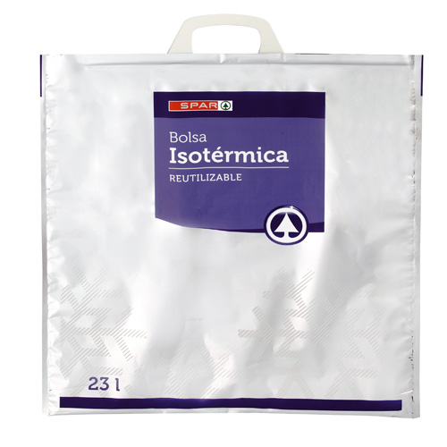 BOLSA ISOTÉRMICA REUTILIZABLE SPAR 50X52CM 23 L.